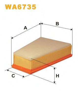 WIX FILTERS wa6735 -  Воздушный фильтр